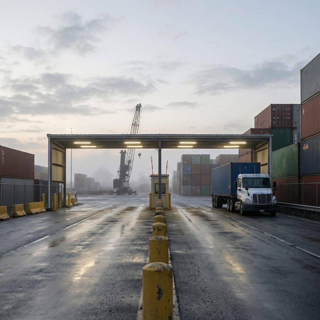Automatización de gestión de patio de contenedores con puertas OCR