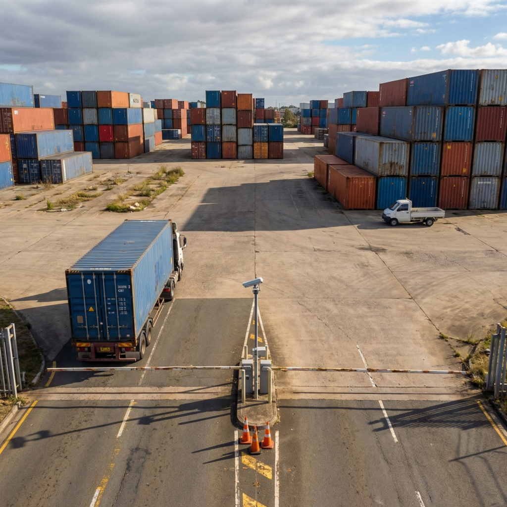 Automatisierung der Torverarbeitung im Containerdepot mit digitalem EIR und Lastwagenverifizierung