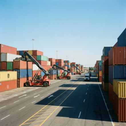 Intermodal container yard operations